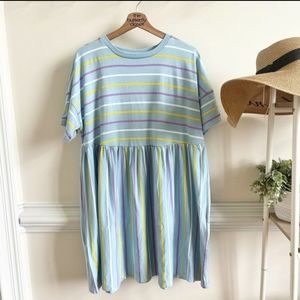 🚚MOVING🚚NWT ASOS Blue Stripe Babydoll Tent Dress